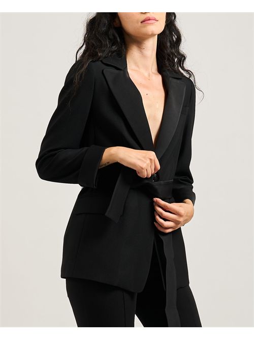 Blazer donna Silvian Heach monopetto con cintura SILVIAN HEACH | GPA25307GCBLACK